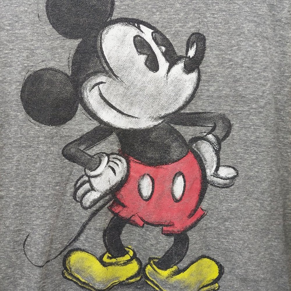 Mickey Mouse Chalk Board Mens Medium T Shirt Disney Tee -N2